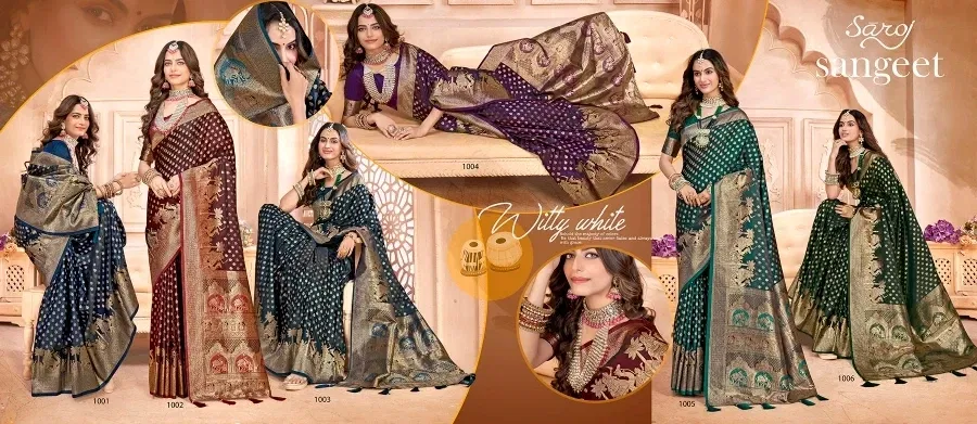 Saroj Panachee Silk With Jacquard Work Saree Collection
